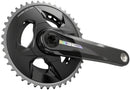 SRAM Force D2 2x Wide Crankset Speed: 12 Spindle: 28.99mm BCD: 94 43/30 DUB 165mm Black Road Disc