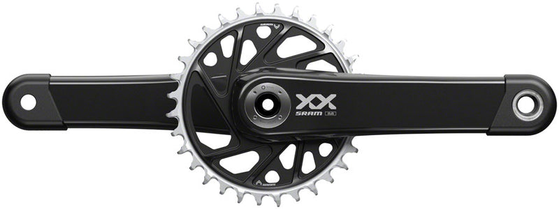 SRAM XX Eagle T-Type Wide Crankset - 175mm 12-Speed 32t Chainring Direct Mount 2-Guards DUB Spindle Interface BLK
