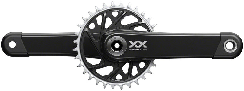 SRAM XX Eagle T-Type Wide Crankset - 165mm 12-Speed 32t Chainring Direct Mount 2-Guards DUB Spindle Interface BLK