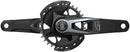 SRAM X0 Eagle T-Type AXS Power Meter Wide Crankset - 175mm 12-Speed 32t Chainring Direct Mount 2-Guards PM DUB Spindle BLK