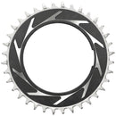 SRAM XX SL Eagle T-Type Thread Mount Chainring - 36t 12-Speed Thread Mount  For XX SL PM Spider 3mm Offset Aluminum BLK/Silver