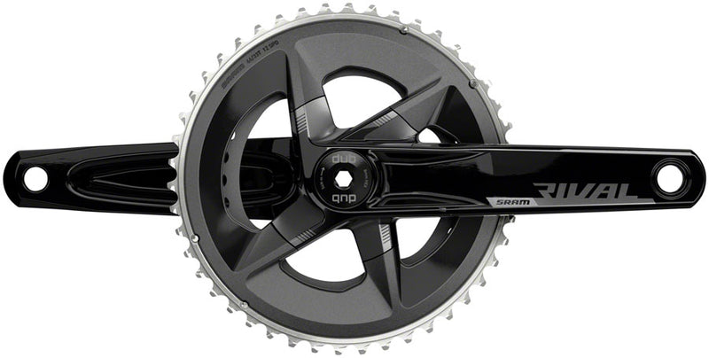 SRAM Rival AXS Crankset - 160mm 12-Speed 48/35t 107 BCD DUB Spindle Interface BLK D1