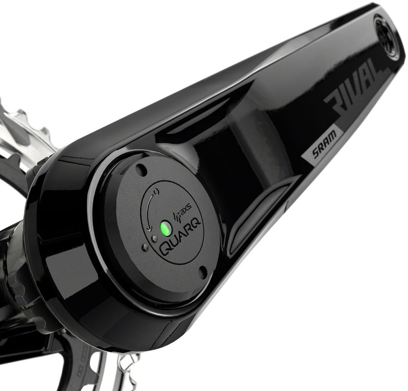 SRAM Rival AXS Crankset Quarq Power Meter - 172.5mm 12-Speed 48/35t Yaw 107 BCD DUB Spindle Interface BLK D1