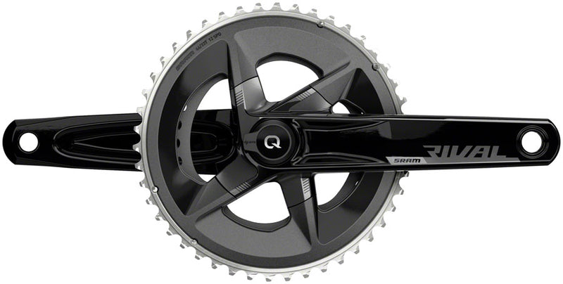 SRAM Rival AXS Crankset Quarq Power Meter - 172.5mm 12-Speed 48/35t Yaw 107 BCD DUB Spindle Interface BLK D1