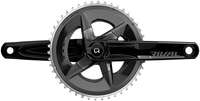 SRAM Rival AXS Crankset Quarq Power Meter - 160mm 12-Speed 46/33t Yaw 107 BCD DUB Spindle Interface BLK D1