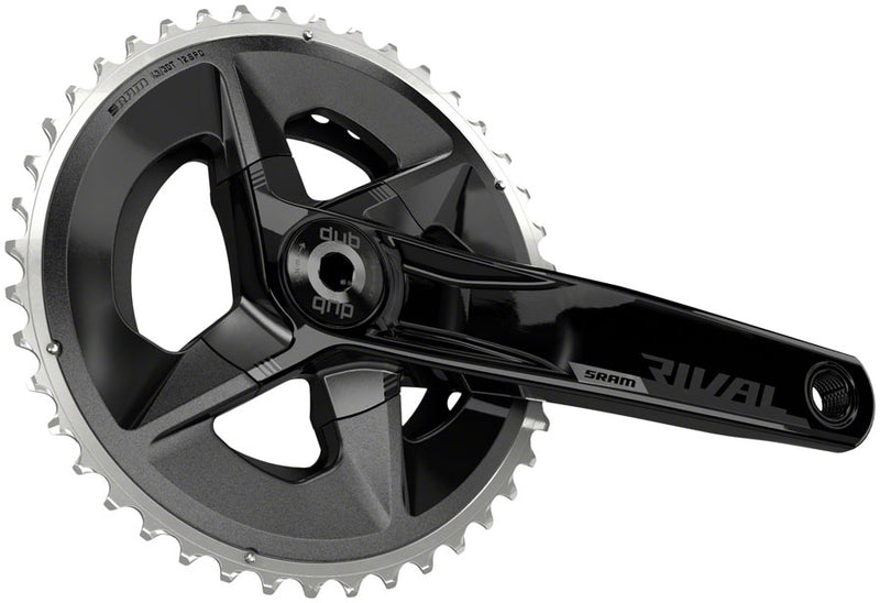 SRAM Rival AXS Wide Crankset - 160mm 12-Speed 43/30t 94 BCD DUB Spindle Interface BLK D1