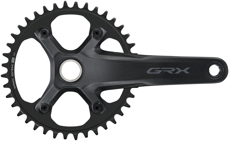 Shimano GRX FC-RX610-1 Crankset - 172.5mm 12-Speed 40t 110 BCD Hollowtech II Spindle Interface BLK