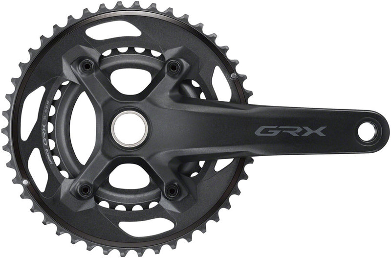 Shimano GRX FC-RX610-2 Crankset - 165mm 12-Speed 46/30t 110/80 BCD Hollowtech II Spindle Interface BLK