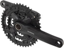 Shimano FC-MT210-3 Crankset - 175mm 9-Speed 44/32/22t Riveted 50mm Chainline BLK