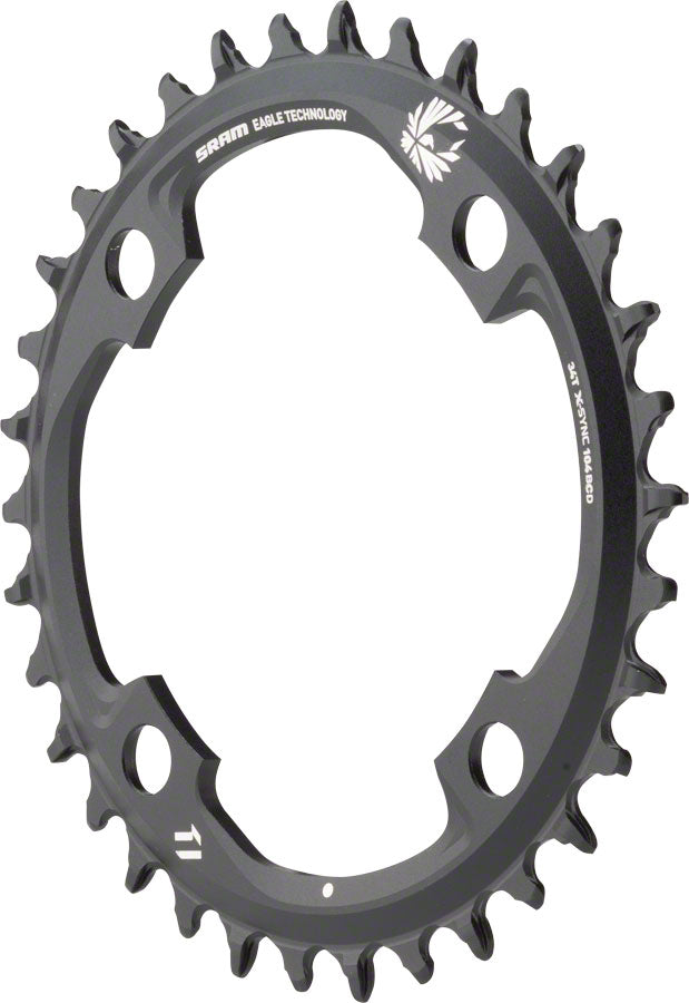 SRAM X-Sync 2 Eagle Chainring - 34 Tooth 104mm BCD 12-Speed Black