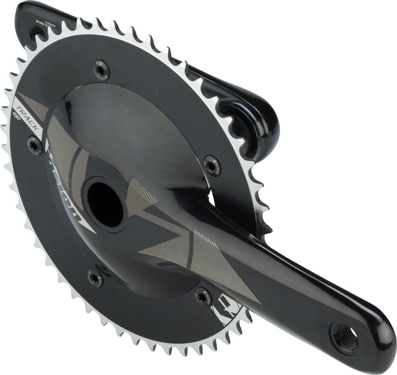 Vision Track Crankset - 165mm Single Speed 49t 144 BCD 386 EVO Spindle Interface BLK