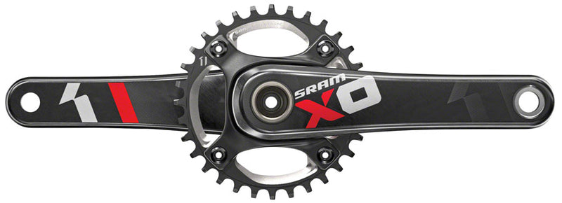 SRAM X01 All Downhill Crankset - 170mm 10/11-Speed 34t Direct Mount DUB Spindle Interface Red B1
