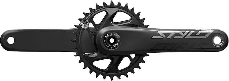 TruVativ STYLO Carbon Eagle Fat Bike Crankset - 175mm 12-Speed 30t Direct Mount DUB Spindle Interface For 170mm Rear Spacing BLK