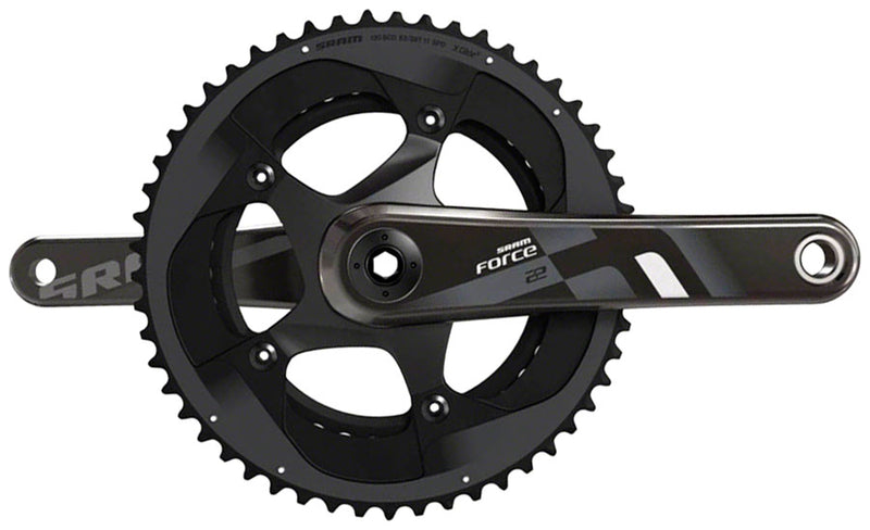 SRAM Force 22 Exogram Crankset - 172.5mm 11-Speed 50/34t 110 BCD BB30/PF30 Spindle Interface BLK
