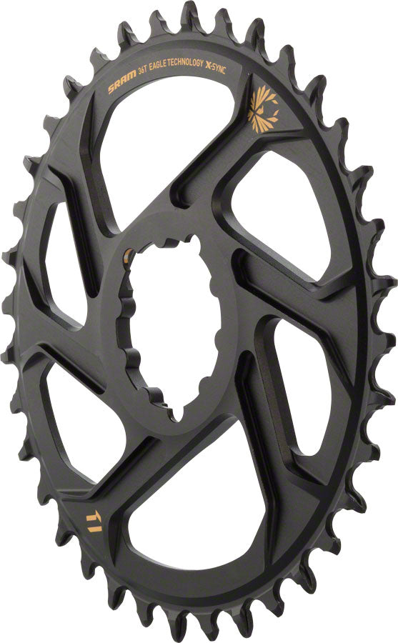 SRAM X-Sync 2 Eagle Direct Mount Chainring 36T Boost 3mm Offset Gold Logo