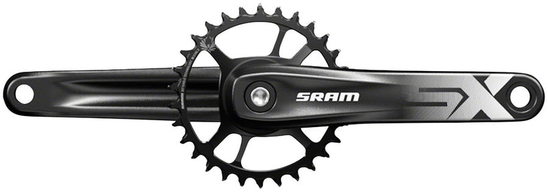 SRAM SX Eagle Crankset - 170mm 12-Speed 32t Direct Mount Power Spline Spindle Interface BLK A1