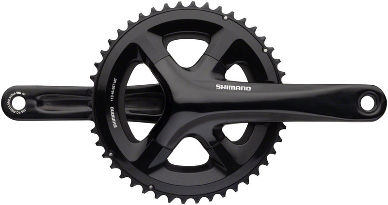 Shimano RS510 Crankset - 170mm 11-Speed 46/36t 110 BCD Hollowtech II Spindle Interface BLK