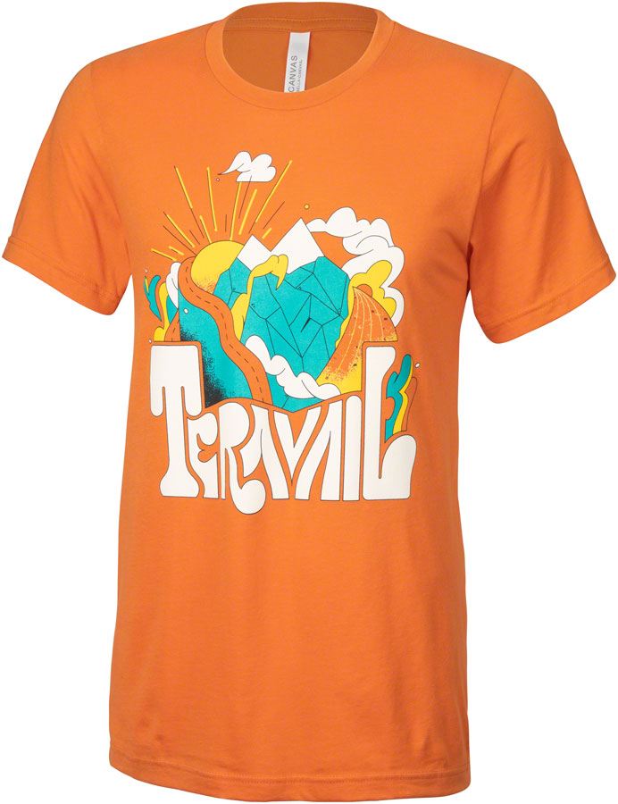 Teravail Daydreamer T-shirt - Burnt Orange/Yellow/Emerald/Cream Large
