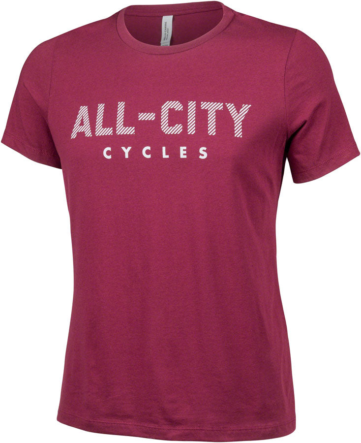 All-City Logowear Men's T-shirt - Maroon Gray Small