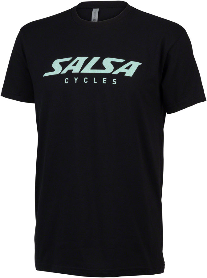 Salsa Block Men's T-Shirt - Black Grey/Blue Small