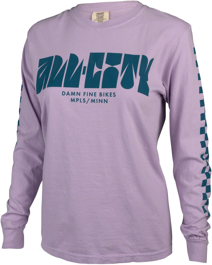All-City Week-Endo Unisex Long Sleeve T-Shirt - Orchid Dark Teal X-Large