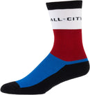 All-City Parthenon Party Sock - White Red Blue Black Large/X-Large