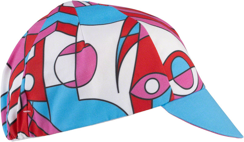 All-City Parthenon Party Cycling Cap - Pink Red Blue Black One Size