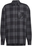 Five Ten Long Sleeve Flannel Shirt - Gray/Black X-Large