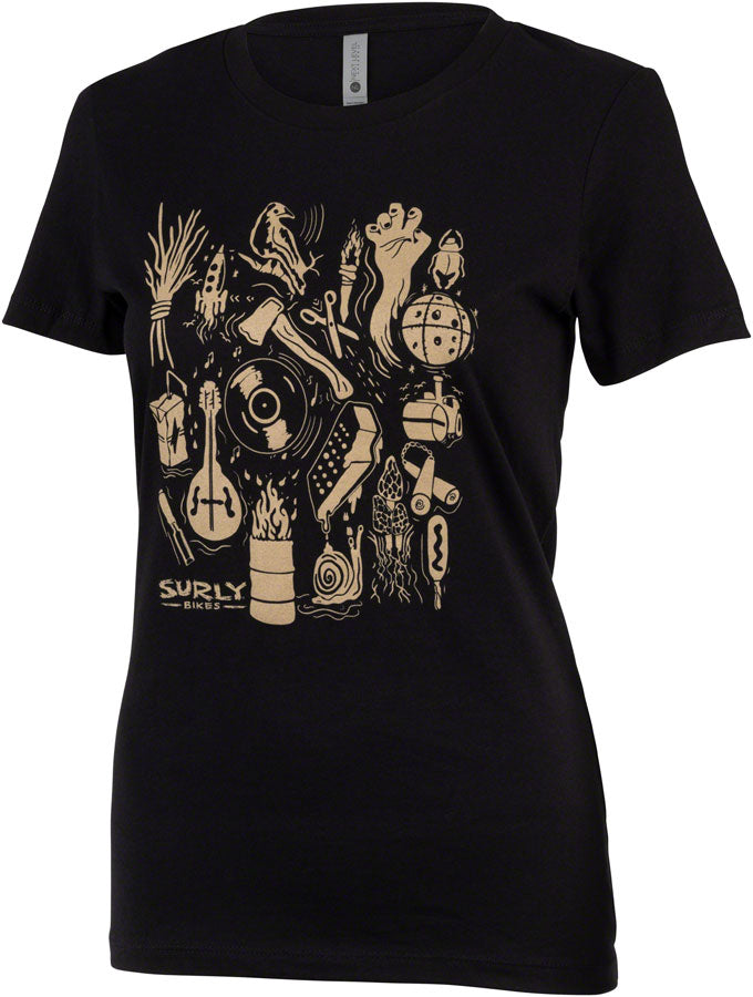 Surly Stamp Collection Women's T-Shirt - Black Large
