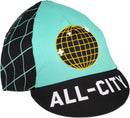 All-City Club Tropic Cycling Cap - Black Goldenrod Teal One Size