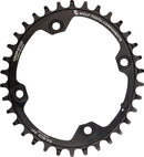 Wolf Tooth Elliptical 104 BCD Chainring - 36t 104 BCD 4-Bolt Drop-Stop Black