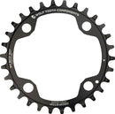 Wolf Tooth 94 BCD Chainring - 30t 94 BCD 4-Bolt Drop-Stop For SRAM Cranks BLK