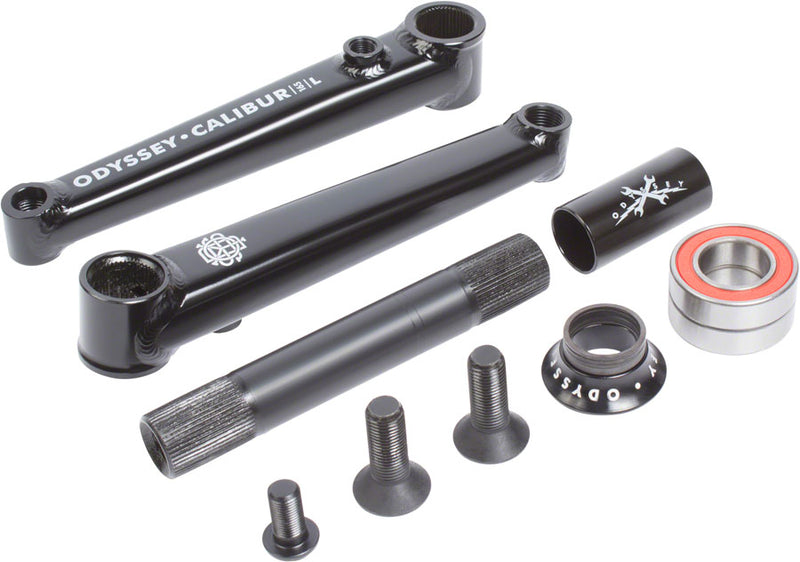 Odyssey Calibur V2 Crankset - 160mm Right Hand/Left Hand Drive Rust Proof BLK