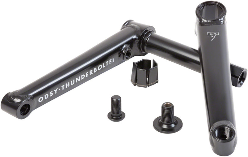 Odyssey Thunderbolt+ Crankset - 175mm Left Hand Drive Rust Proof Black