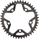 Wolf Tooth 110 BCD Cyclocross Road Chainring - 44t 110 BCD 5-Bolt Drop-Stop B  BLK