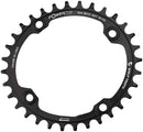 Wolf Tooth Elliptical 104 BCD Chainring - 34t 104 BCD 4-Bolt Requires Shimano 12-Speed Hyperglide+ Chain BLK