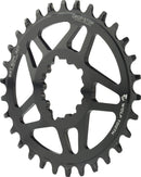 Wolf Tooth Elliptical Direct Mount Chainring - 30t SRAM Direct Mount Drop-Stop For SRAM 3-Bolt Boost Cranksets 3mm Offset BLK