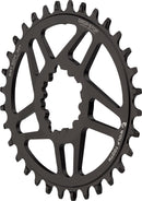 Wolf Tooth Elliptical Direct Mount Chainring - 34t SRAM Direct Mount Drop-Stop For SRAM 3-Bolt Boost Cranksets 3mm Offset BLK