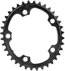 Absolute Black Premium Oval Road Chainring 5x110BCD 36T - Black