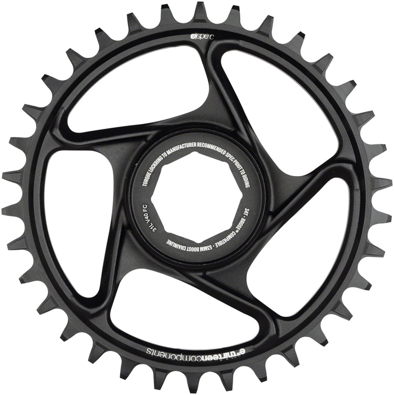 e*thirteen e*spec Aluminum Direct Mount Chainring 34t for Brose S Mag Black