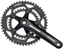 Full Speed Ahead Vero Compact Crankset - 175mm 9-Speed 50/34t 110 BCD Square Taper JIS Spindle Interface BLK