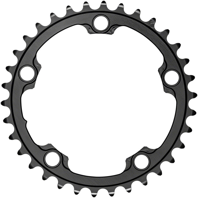 absoluteBLACK Premium Round 110 BCD Road Inner Chainring - 34t 110 BCD 5-Bolt For 50/34 Combination BLK