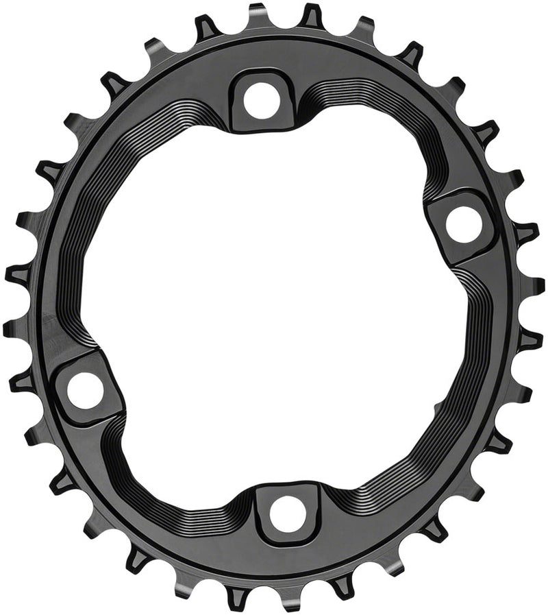 absoluteBLACK Oval 96 BCD Chainring - 32t 96 Shimano Asymmetric BCD 4-Bolt Requires Hyperglide+ Chain BLK