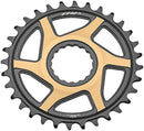 TRP CR-M9050 Boost Direct Mount Chainring - 34t 12-Speed CINCH Mount 3mm Offset 7075-T6 Aluminum Sandblasted BLK/Gold