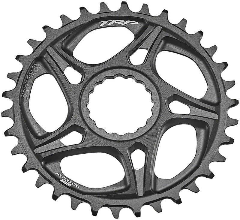 TRP CR-M8070 Boost Direct Mount Chainring - 34t 7-Speed DH CINCH Mount 6mm Offset 7075-T6 Aluminum Sandblasted BLK