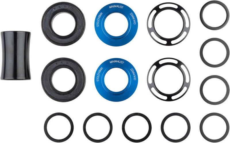 Stolen Minimalist Bottom Bracket - Mid 22mm Black