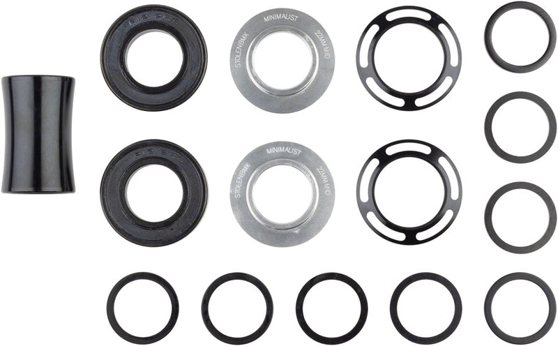 Stolen Minimalist Bottom Bracket - Mid 22mm Red
