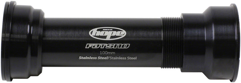 Hope PressFit 41 Bottom Bracket - 121mm Fat Bike For 24mm Spindle Stainless BLK