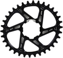 Hope Oval Spiderless Retainer Chainring - 34t Boost Hope Direct Mount Black