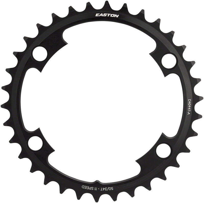Easton Asymmetric Chainring: 4-Bolt 11-Speed 34t Black